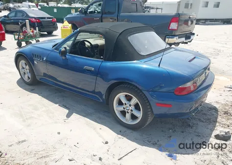 2002 BMW Z3 2.5I from USA, damaged, VIN 4USCN33402LK52485